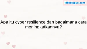 Apa itu cyber resilience dan bagaimana cara meningkatkannya?