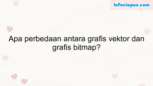 Apa perbedaan antara grafis vektor dan grafis bitmap?