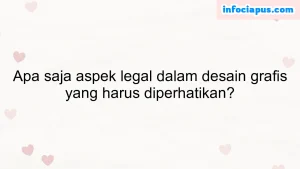 Apa saja aspek legal dalam desain grafis yang harus diperhatikan?