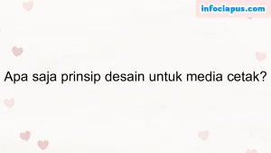 Apa saja prinsip desain untuk media cetak?