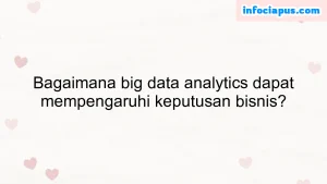 Bagaimana big data analytics dapat mempengaruhi keputusan bisnis?