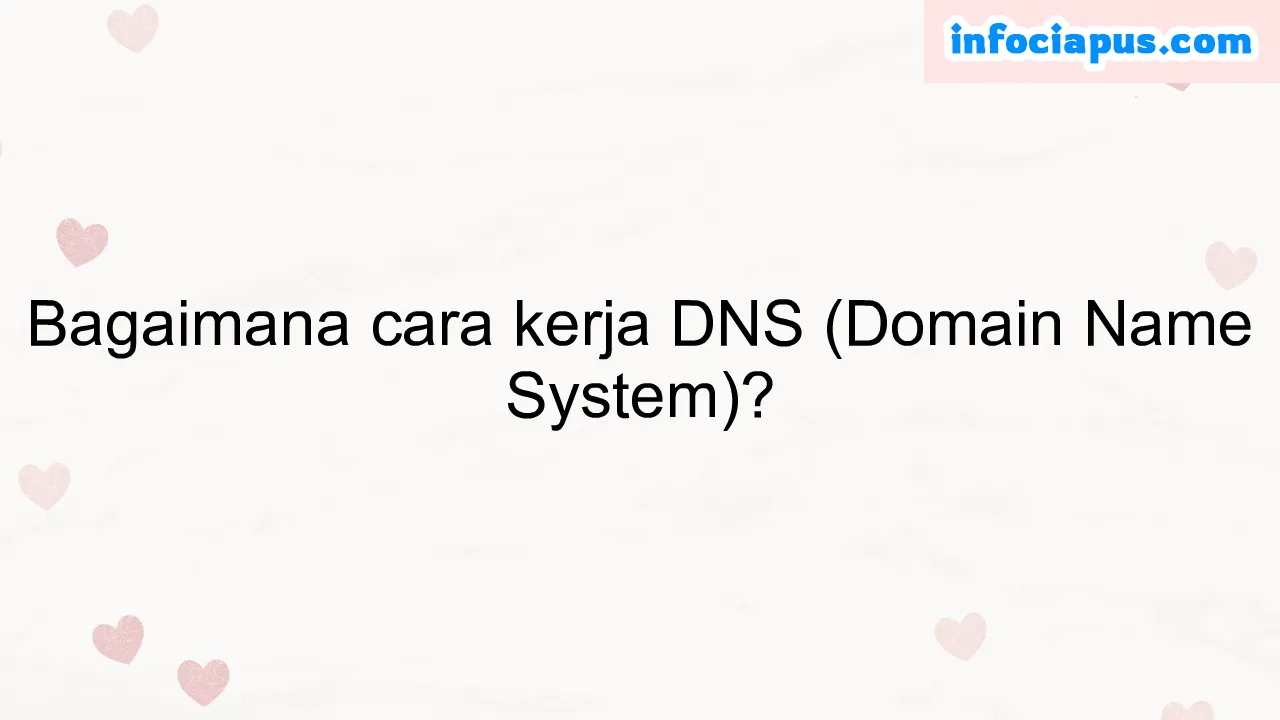 Bagaimana cara kerja DNS (Domain Name System)?