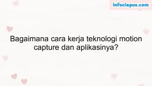 Bagaimana cara kerja teknologi motion capture dan aplikasinya?