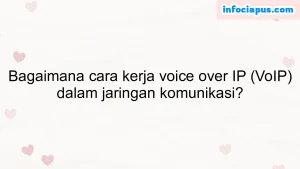 Bagaimana cara kerja voice over IP (VoIP) dalam jaringan komunikasi?