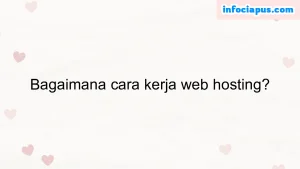 Bagaimana cara kerja web hosting?