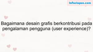 Bagaimana desain grafis berkontribusi pada pengalaman pengguna (user experience)?