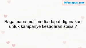 Bagaimana multimedia dapat digunakan untuk kampanye kesadaran sosial?