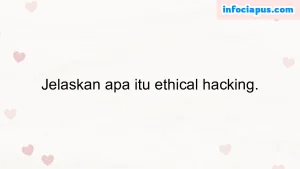 Jelaskan apa itu ethical hacking.