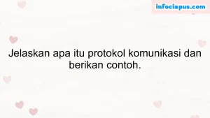 Jelaskan apa itu protokol komunikasi dan berikan contoh.