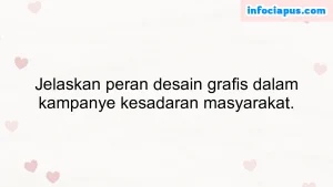 Jelaskan peran desain grafis dalam kampanye kesadaran masyarakat.