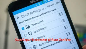 Cara Cepat Screenshot di Asus Zenfone